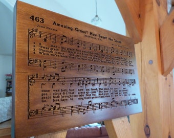 Amazing Grace Hymn Wooden Carving The Mennonite Hymnary Page 463