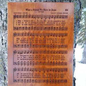 What a Friend We Have in Jesus Wooden Hymn Carving image 2