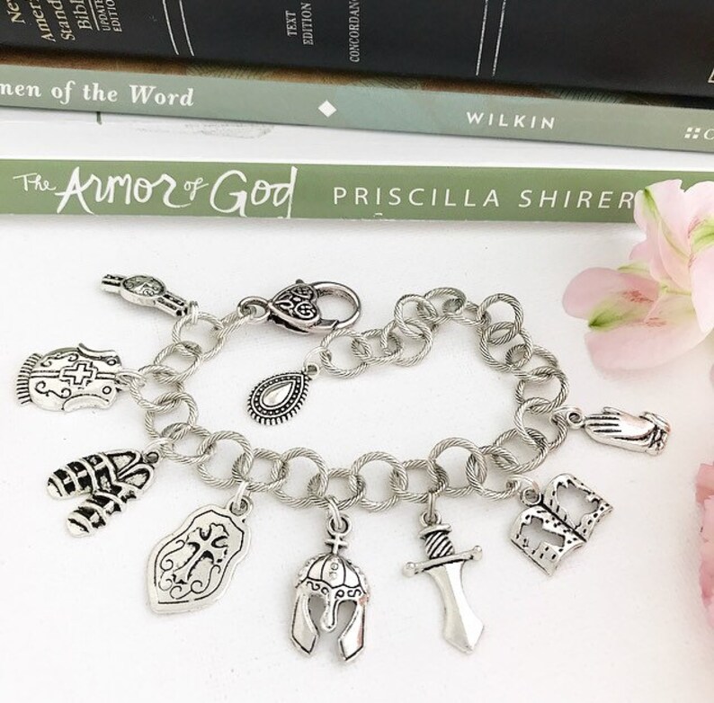 Armor of God Bracelet Full Armor of God Silver Charm Etsy