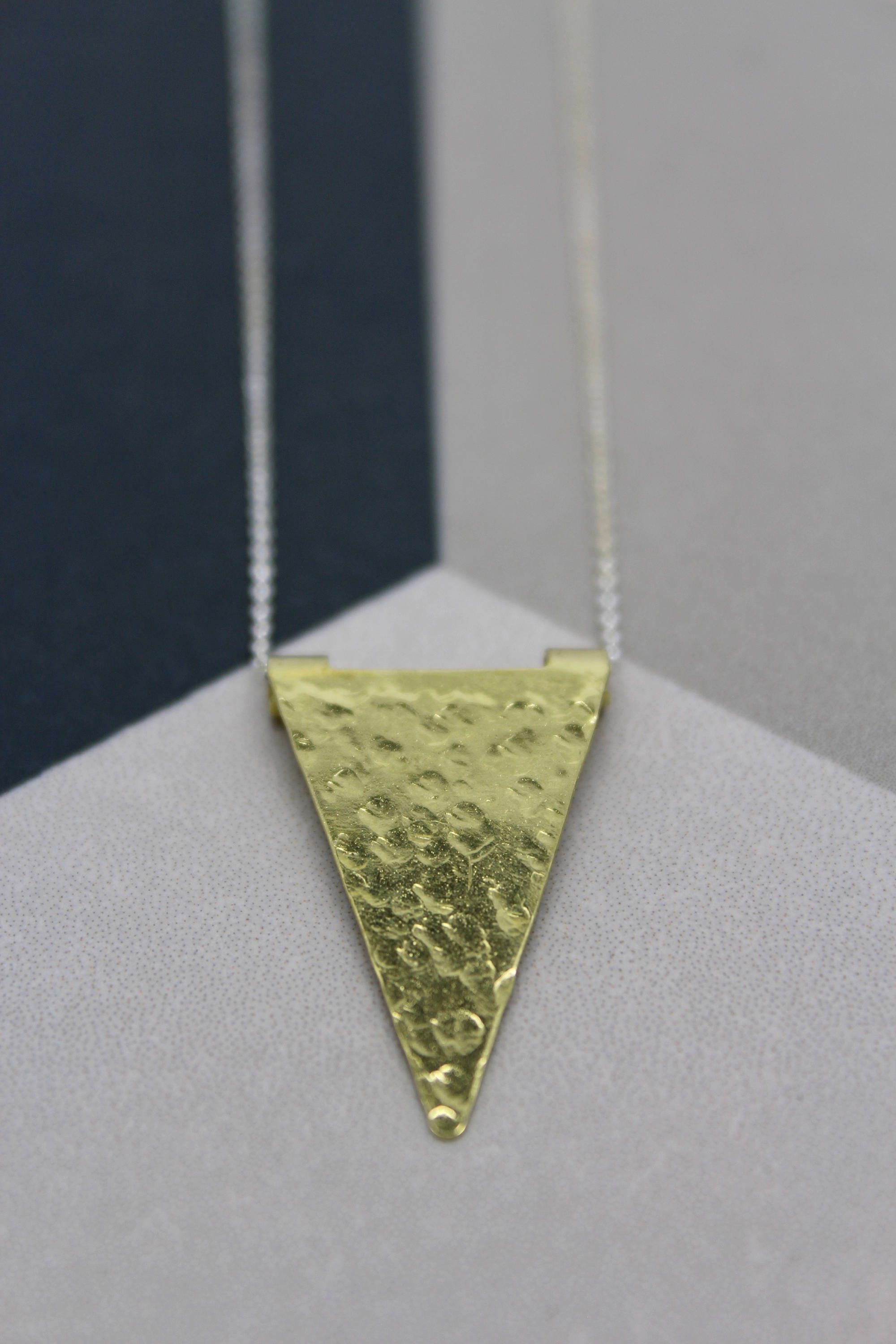Geometric Pendants. Triangle necklace