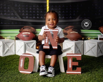 Football Birthday, 1st Birthday, Football, Football Letters, Football Party