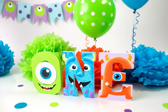 Monsters Inc Birthday Decorations Monsters Inc Monsters Etsy