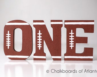 Football Birthday, 1st Birthday, Football, Football Letters, Football Party