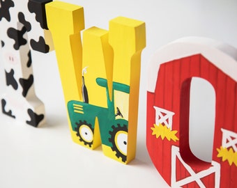 Barnyard Birthday Decorations, Farm Birthday, Barnyard TWO Letters, Barnyard 2nd Birthday, Second Barnyard Birthday