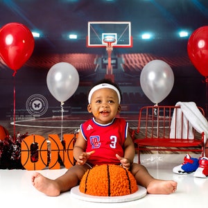  OSNIE Basketball One Letter Sign Wooden Table Centerpieces First  1st Birthday Party Decorations for Baby Boys Girls One Year Old Sports  Theme 1st Birthday Milestone Baby Shower Cake Smash Photo Props 