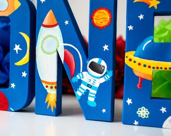 Blasting Into One, 1st Birthday, Space, Moon, Stars, Planets, Astronaut Birthday, Space Letters