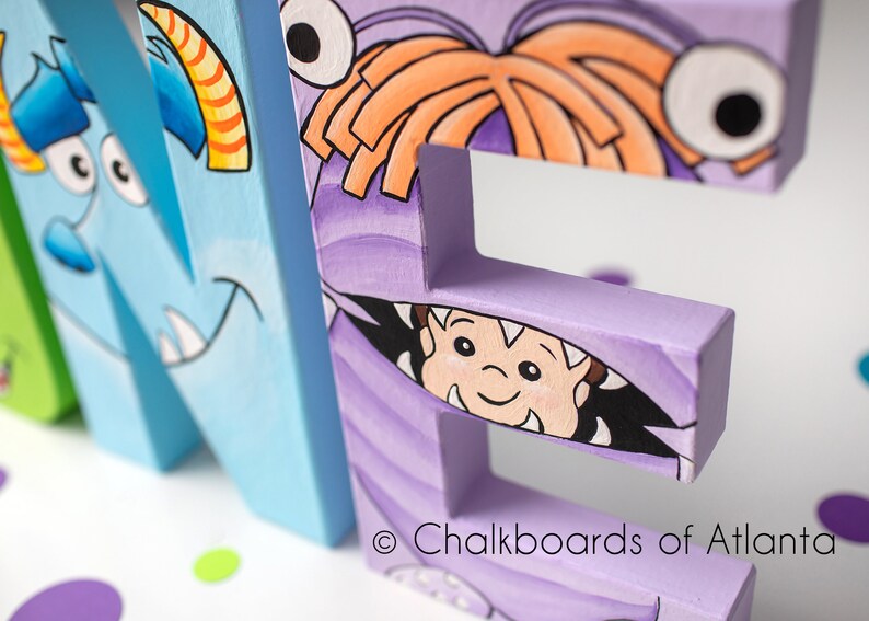 Sully Monsters ONE Letters Boo Monsters Inc Monsters Inc. Monsters Inc Birthday Decorations 1st Birthday