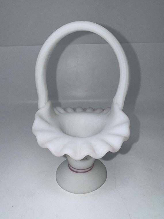 ヴィンテージ フェントン ハンドペイント ホワイトローズガーデン