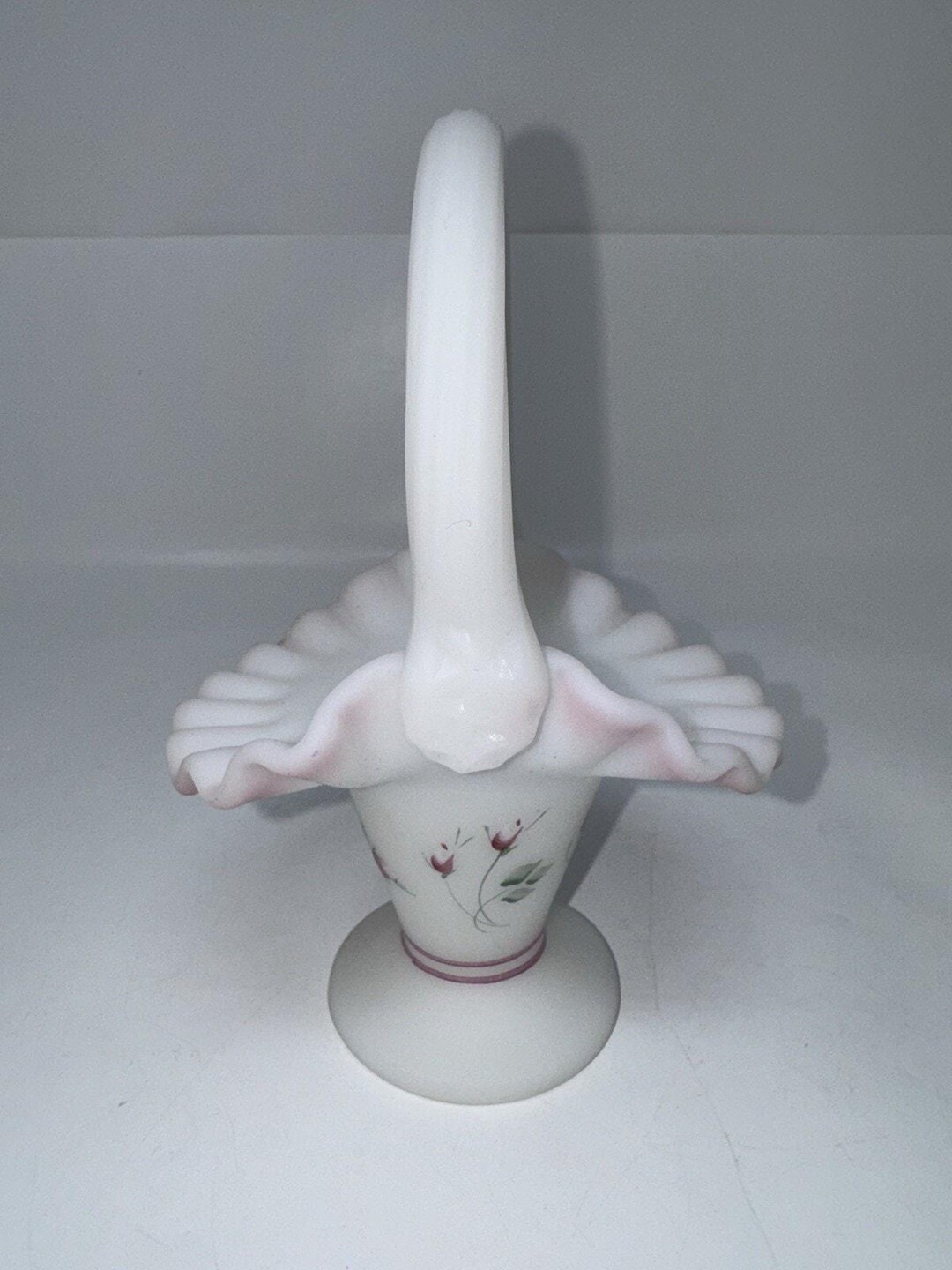 ヴィンテージ フェントン ハンドペイント ホワイトローズガーデン