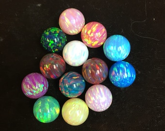 10MM no hole balls in synthetic opal various colors