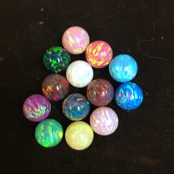10MM no hole balls in synthetic opal various colors