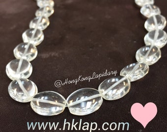 10x8 oval beads crystal quartz