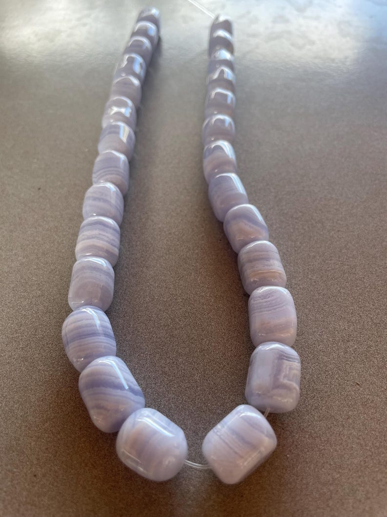 Nugget beads! Blue lace, Amethyst , sodalite 15x10 genuine! image 4