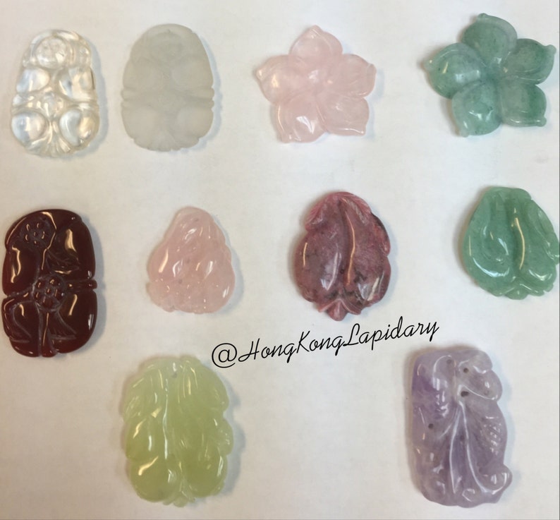 Each one unique Chinese carved pendants