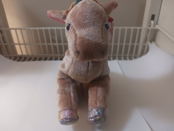 Ty Beanie Babies  Zodiac Horse The Horse With Colorful Yarn Mane