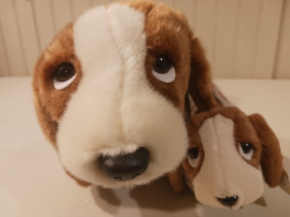 Ty Beanie Babies and Buddies Tracker The Brown and White 2 piece Dog Set