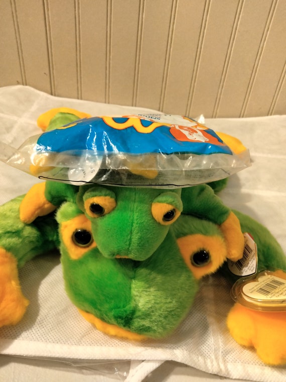 Ty McDonald's Teenies,Beanies and Buddies Smoochy The Green And Yellow Frog 3 Piece Set