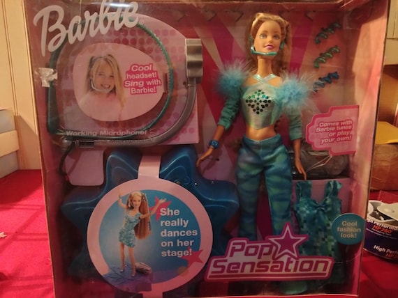 Mattel Pop Sensation Barbie, Dances On Stage, Working Microphone, Requires 3 C Batteries, Still In Original Box!