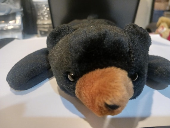 1st Gen Ty Beanie Babies Blackie The Black Bear (No Hangtag)