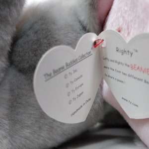 Ty Beanie Buddies&#39; Righty the Gray Elephant from the Beanie Babies&#39; collection