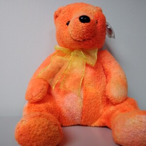 Ty Beanie Buddies&#39; Tangerine the Orange Nappy Bear From The Ty Beanie Babies&#39; collection