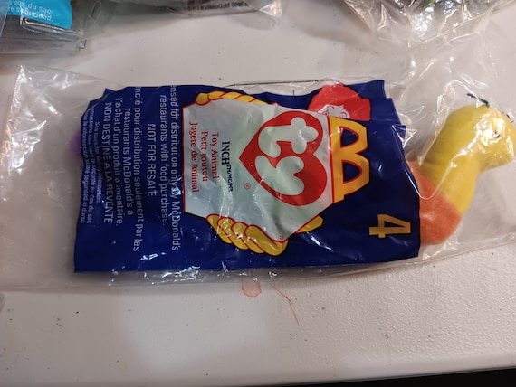 Ty McDonald's Teenies Inchworm The Colorful Worm (still in original Happy Meal Plastic Packaging)