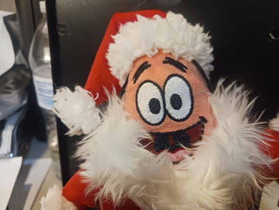 Ty Beanie Babies Patrick Claus  From SpongeBob Square Pants Brand New! MWMTs