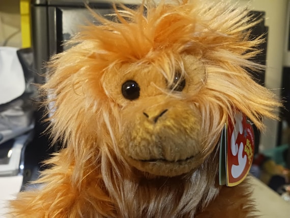 TY Beanie Babies Caipora The Floofy Golden Lion Tamarin Monkey? Brand New, MWMTs Ty Store Internet Exclusive