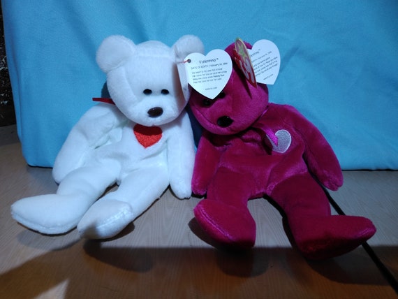 Ty Beanie Babies Valentino and Valentina Valentine's Day Ty Beanie Babies Valentino and Valentina Valentine's Day