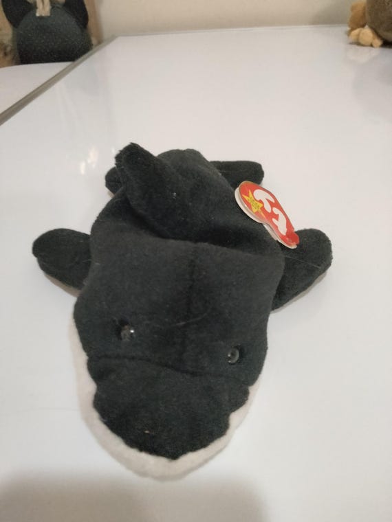 Ty Beanie Babies Splash The Whale (Slightly Worn Hangtag)