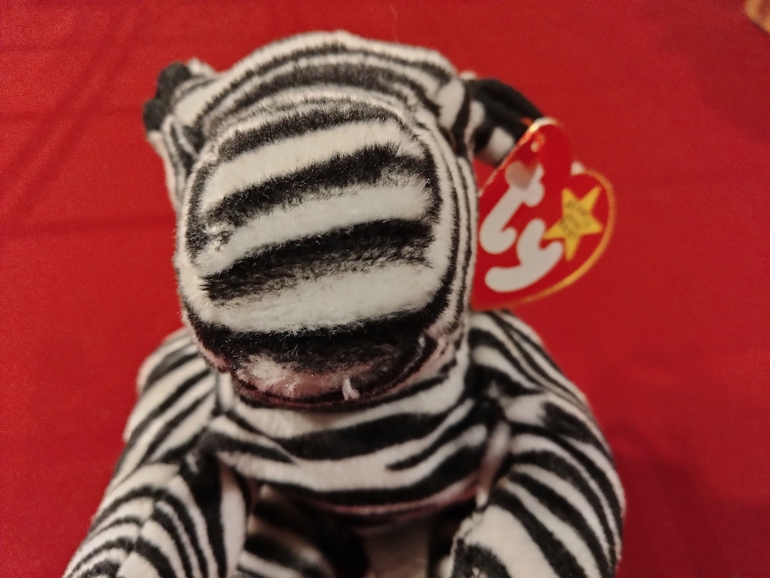 Ty Beanie Babies ZIGGY the Zebra Double Tush Tag canadian Etsy