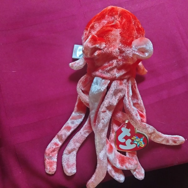 Ty Beanie Babies Wiggly The Octopus Squid