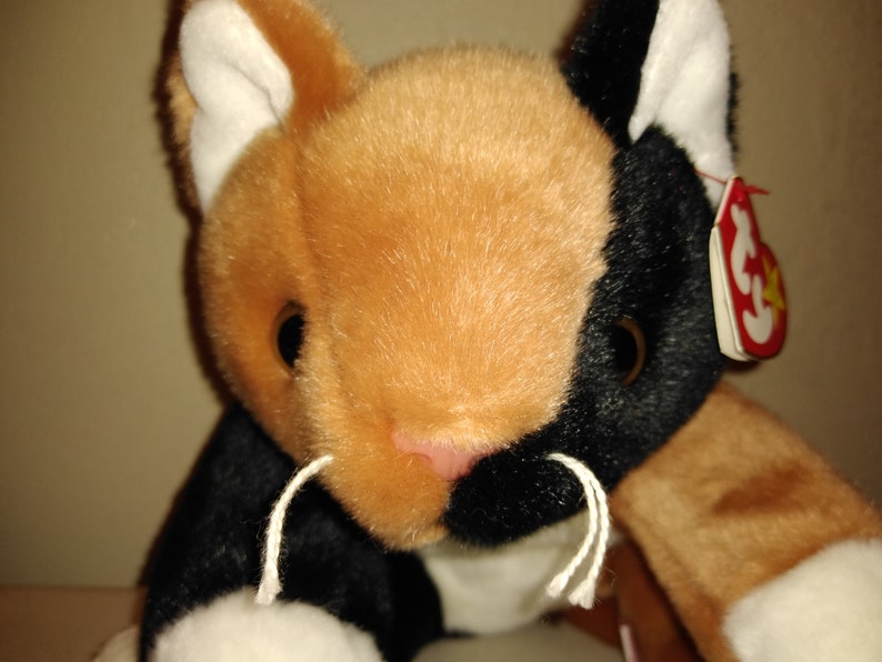 Ty Beanie Buddies Chip the Calico Kitty Cat
