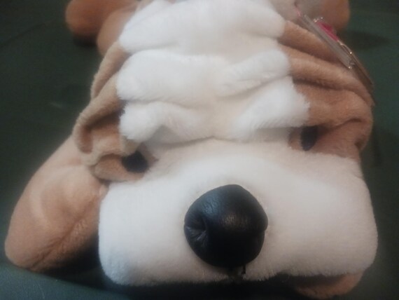 Ty Pillow Pals Bruiser The Brown And White Bulldog MWMTs