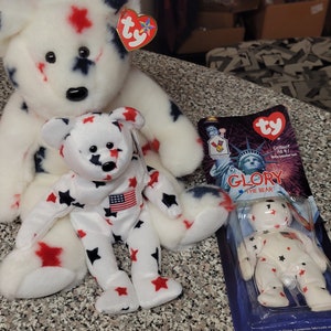 Glory the bear beanie baby value outlet