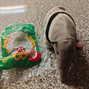 TY McDonald&#39;s Teenies and Beanie Babies Ants (And Antsy) The Ant Eater Aardvark 2 Pc. Set (Teenie in original McDonald&#39;s packaging)