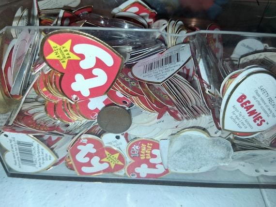 Ty Beanie Babies LOOSE Hangtags With Plastic Protective Covers 50 for 50.00