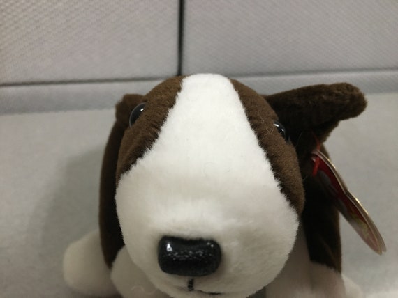 Ty beanie babies' Bruno the brown and white dog
