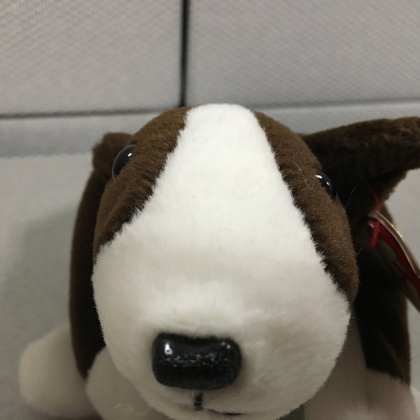 Ty beanie babies' Bruno the brown and white dog