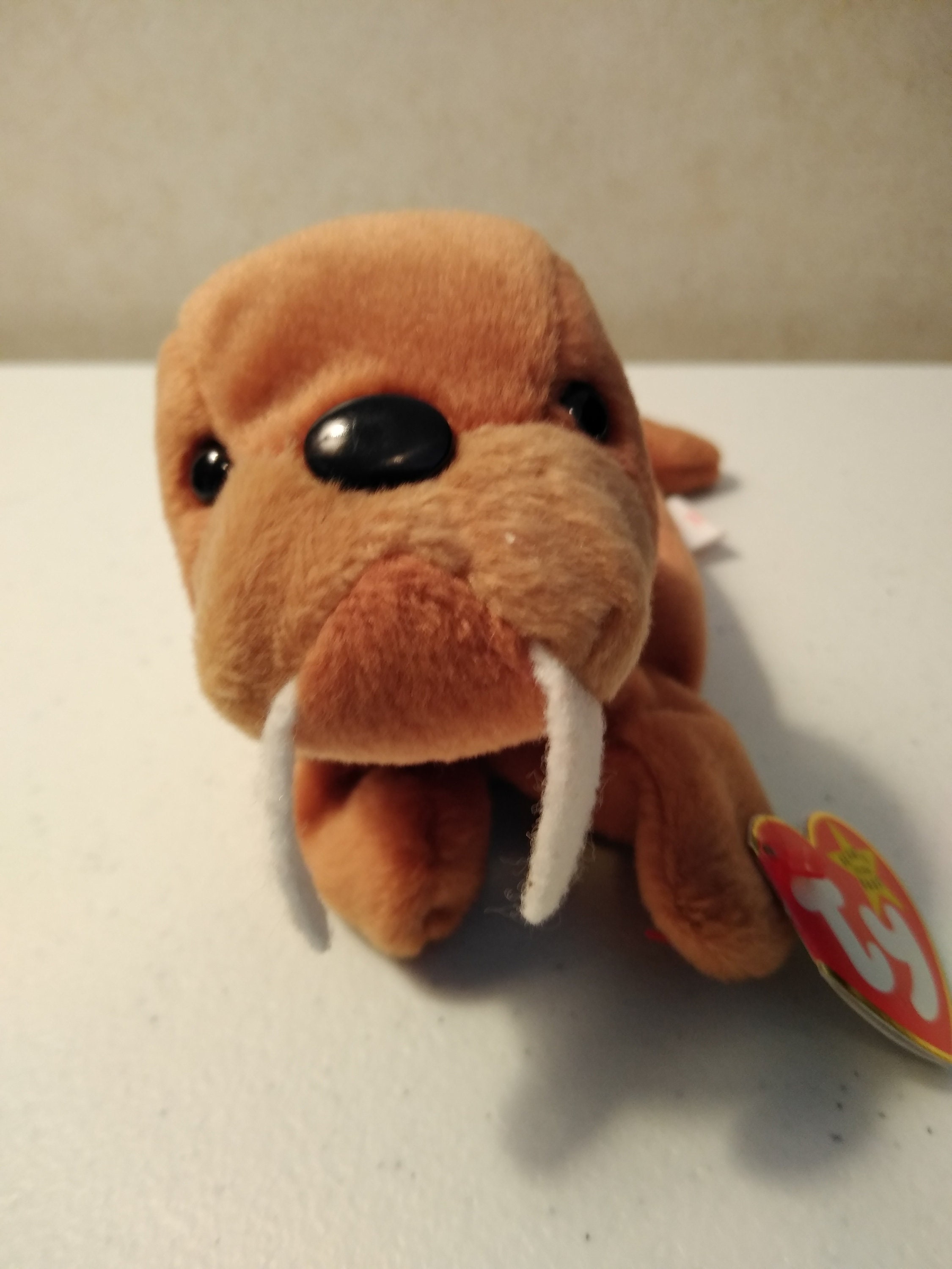 Ty Beanie Babies RARE Tusk the Walrus P.V.C Pellets No Stamp Etsy