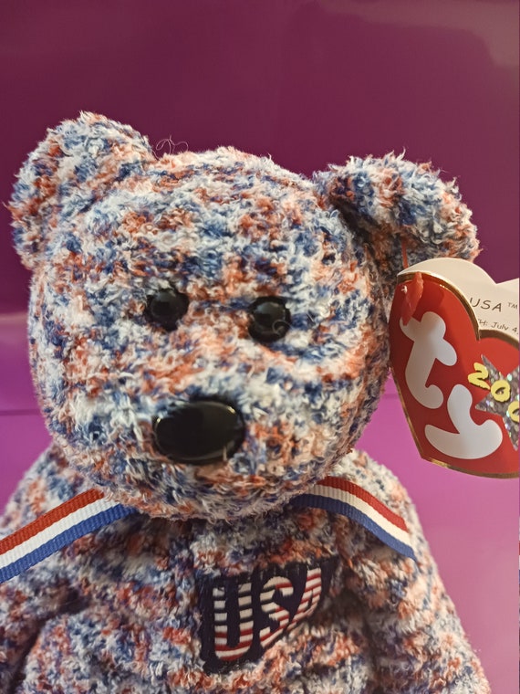 Ty beanie babies USA bear