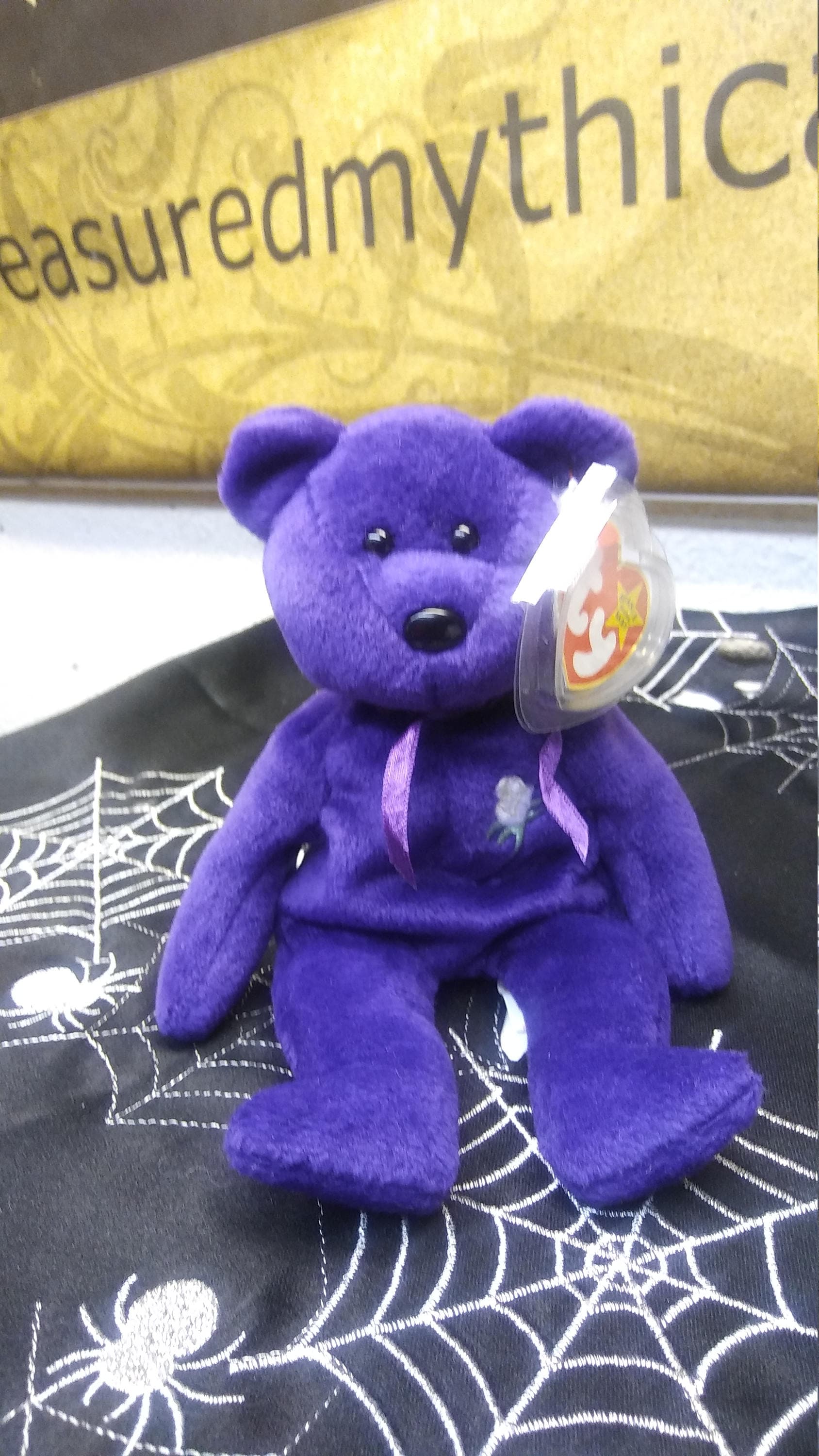 Ty Beanie Babies Prinses de Paarse Beer Etsy Nederland