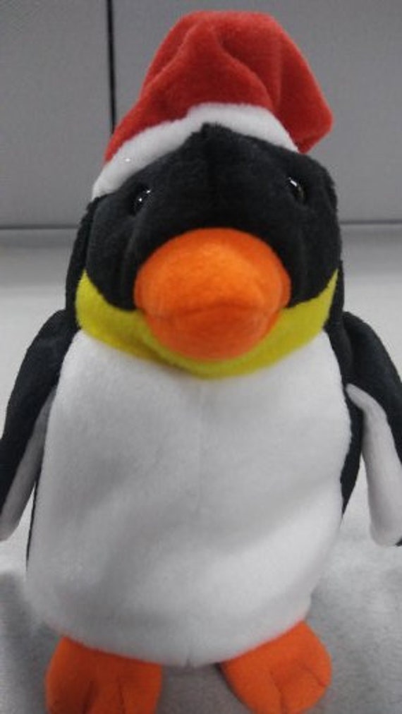 christmas penguin beanie baby