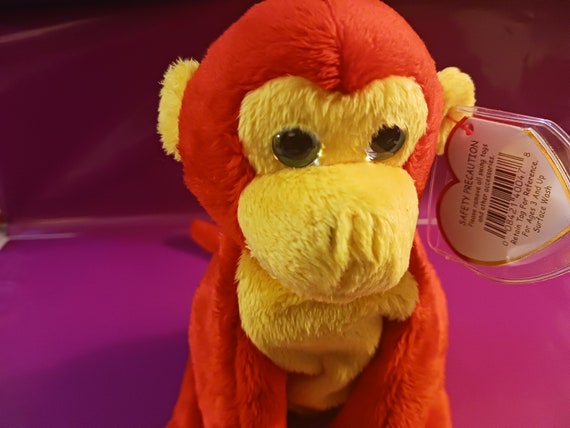 Ty beanie babies Chopstix The Red And Yellow Monkey