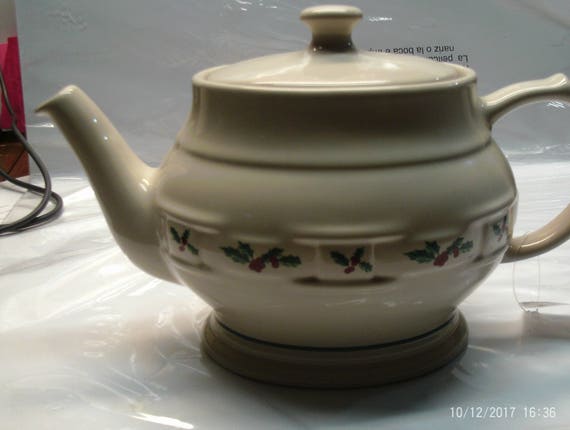 Vintage Holiday Ceramic Creamer Pitcher with raised designs, white