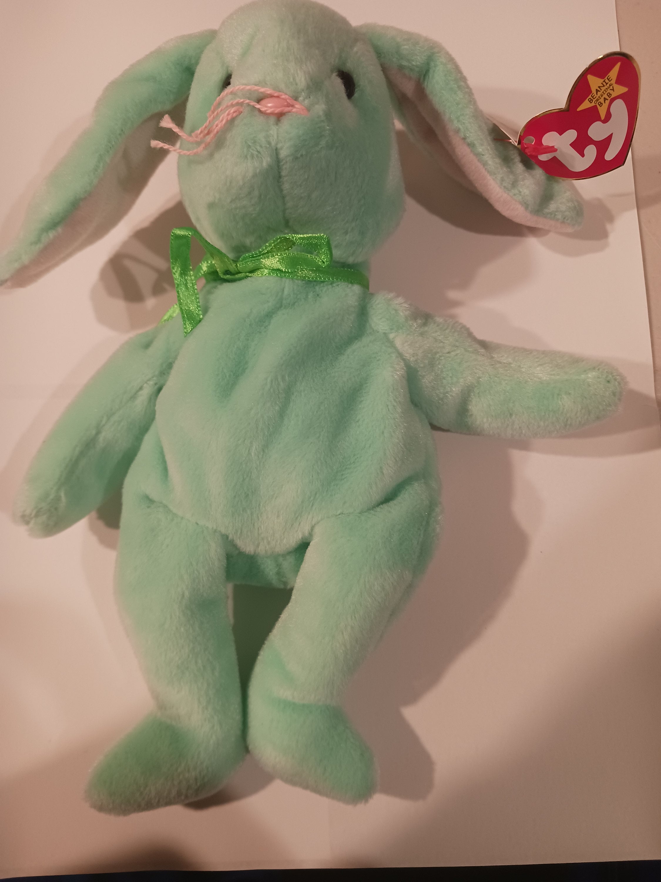 TY Beanie Babies Hippity the Green Bunny Rabbit No Stamp Rare origiinal and suface Error Hangtag Etsy Canada