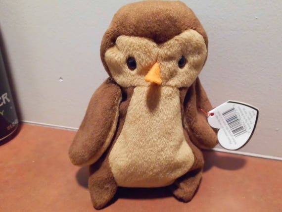 Ty Beanie Babies Hoot the Brown Owl