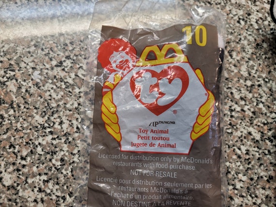 Ty McDonald's Teenies Zip The Black Kitty Cat (still in original Happy Meal Plastic Packaging)