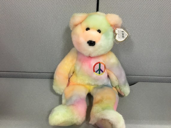 Ty Beanie Buddies' Peace Bear, from Ty Beanie Babies