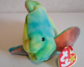 Ty Beanie Babies CORAL The Tye Dyed Goldfish from the Ty Beanie Babies Many  Different Types Choose One
